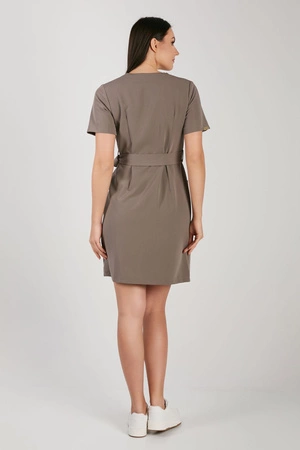 Sukienka medyczna damska - Cocoa brown