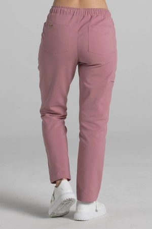 Spodnie medyczne proste damskie - Merit - Shy pink - KangooNature