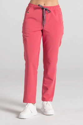 Spodnie medyczne proste damskie - Merit - Lollipop - KangooSoft Premium