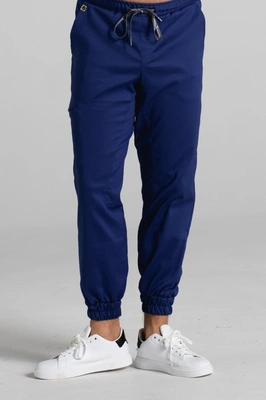 Spodnie medyczne joggery męskie - Sokrates - Astro blue - KangooNature