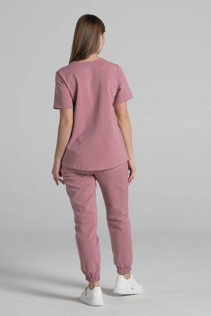 Spodnie medyczne joggery damskie - Merit - Shy pink - KangooNature