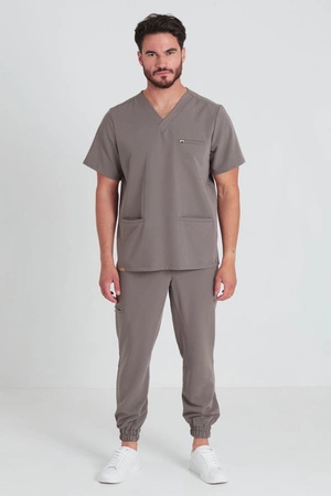 Bluza medyczna męska - Sokrates - Cocoa brown