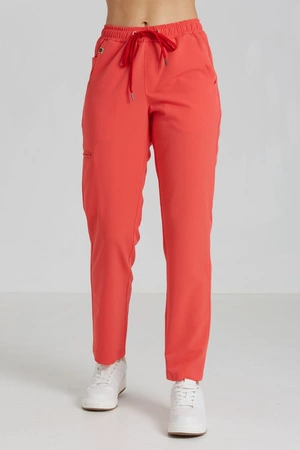 Spodnie medyczne proste damskie - Merit - Coral