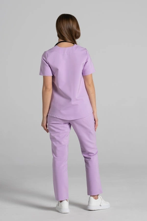 Spodnie medyczne proste damskie - Merit - Lavender - KangooNature