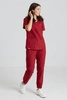 Spodnie medyczne joggery damskie - Merit - Classic burgundy - KangooNature