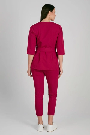 Tunika medyczna damska - rękaw 3/4 - Viva magenta