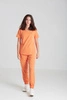 Spodnie medyczne joggery damskie - Merit - Tangerine