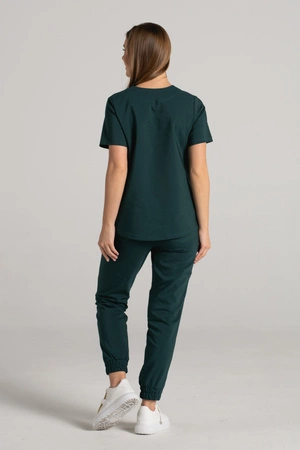 Spodnie medyczne joggery damskie - Merit - Bush green - KangooNature