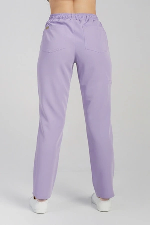 Spodnie medyczne proste damskie - Merit - Lilac dream