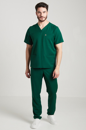 Bluza medyczna męska - Sokrates - Pine green