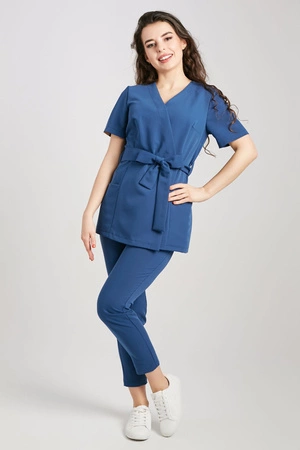 Tunika medyczna damska - Dark denim