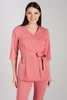 Tunika medyczna damska - rękaw 3/4 - Raspberry pink