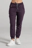 Spodnie medyczne joggery damskie - Merit - Dark plum - KangooNature