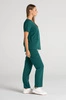 Spodnie medyczne proste damskie - Merit - Bottle green - KangooSoft Premium