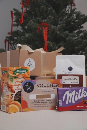 Świąteczny box prezentowy z voucherem na 400 zł