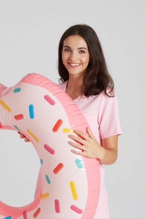 Bluza medyczna damska - Merit - Bubble gum