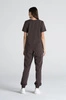 Spodnie medyczne joggery damskie - Merit - Chocolate chip - KangooSoft Premium