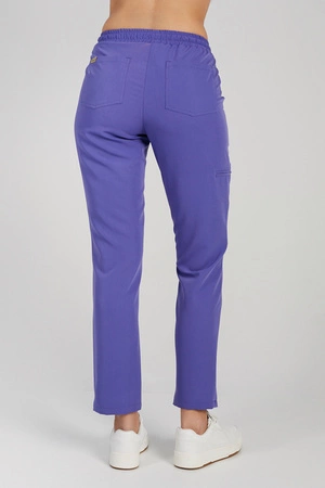 Spodnie medyczne proste damskie - Merit - Atomic berry