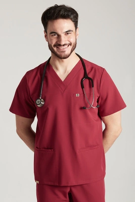 Bluza medyczna męska - Sokrates - Electric currant