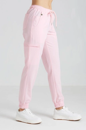 Spodnie medyczne joggery damskie - Merit - Bubble gum