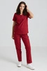 Bluza medyczna damska - Merit - Classic burgundy - KangooNature