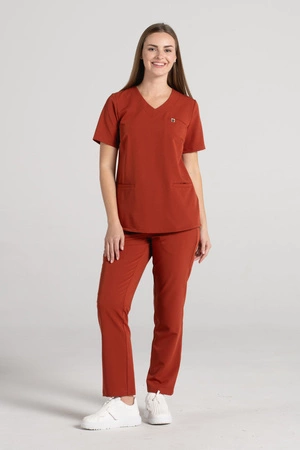 Spodnie medyczne proste damskie - Merit - Amber