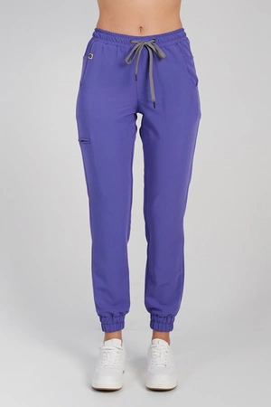 Spodnie medyczne joggery damskie - Merit - Atomic berry