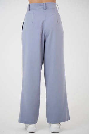 Spodnie medyczne damskie z szeroką nogawką - Lucy - Dove - KangooSoft