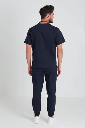 Spodnie medyczne joggery męskie - Sokrates - Cansas navy - KangooNature