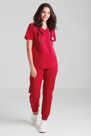 Bluza medyczna damska - Merit - Poppy red