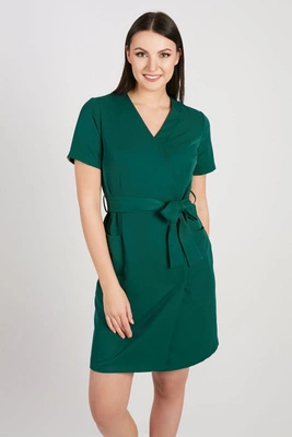 Sukienka medyczna damska - Pine green