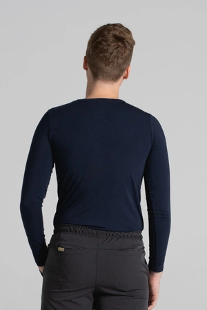 Longsleeve medyczny męski - Calm navy - Bamboo collection