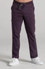 Spodnie medyczne proste męskie - Sokrates - Dark plum - KangooNature