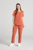 Bluza medyczna damska Merit - Pumpkin spice - KangooSoft Premium