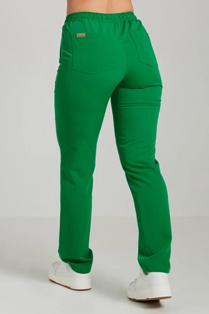 Spodnie medyczne proste damskie - Merit - Emerald green