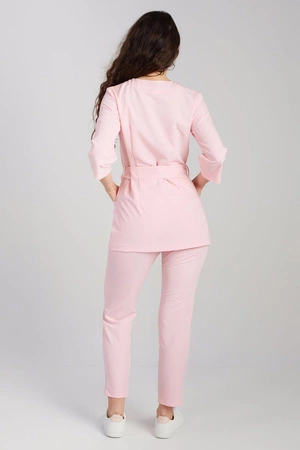 Tunika medyczna damska - rękaw 3/4 - Bubble gum