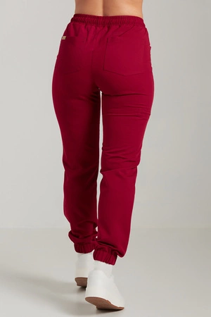 Spodnie medyczne joggery damskie - Merit - Electric currant