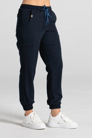 Spodnie medyczne joggery damskie - Merit - Dark navy