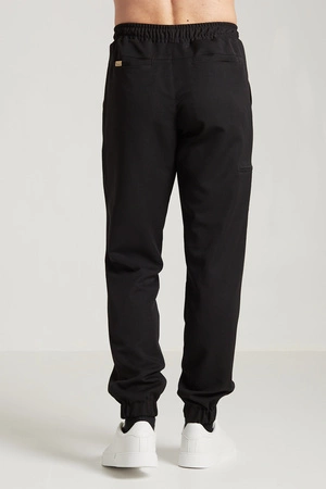 Spodnie medyczne joggery męskie - Sokrates - Onyx black