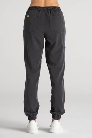 Spodnie medyczne joggery damskie - Merit - Grey melange - KangooSoft Premium
