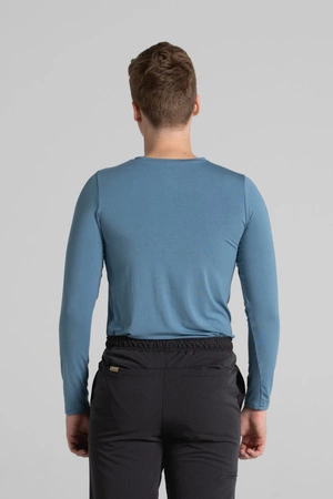 Longsleeve medyczny męski - Light blue - Bamboo collection