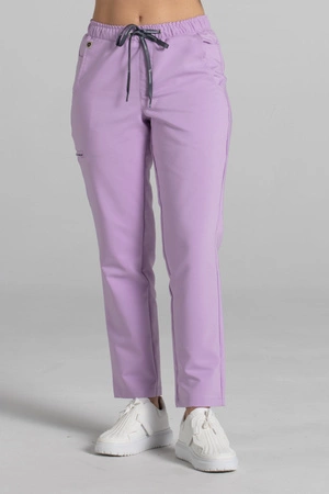 Spodnie medyczne proste damskie - Merit - Lavender - KangooNature
