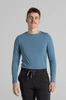 Longsleeve medyczny męski - Light blue - Bamboo collection