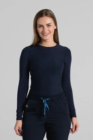 Longsleeve medyczny damski - Calm navy - Bamboo collection