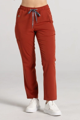 Spodnie medyczne proste damskie - Merit - Amber