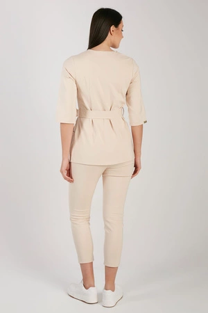 Tunika medyczna damska - rękaw 3/4 - KangooNature - Sahara