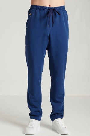 Spodnie medyczne proste męskie - Sokrates - Dark denim