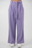 Spodnie medyczne damskie z szeroką nogawką - Lucy - Lilac dream - KangooSoft