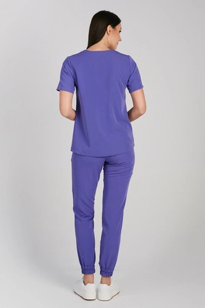 Spodnie medyczne joggery damskie - Merit - Atomic berry