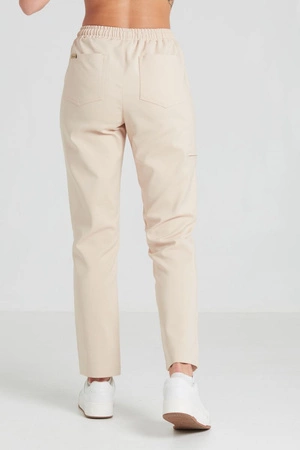 Spodnie medyczne proste damskie - Merit - Sahara - KangooNature